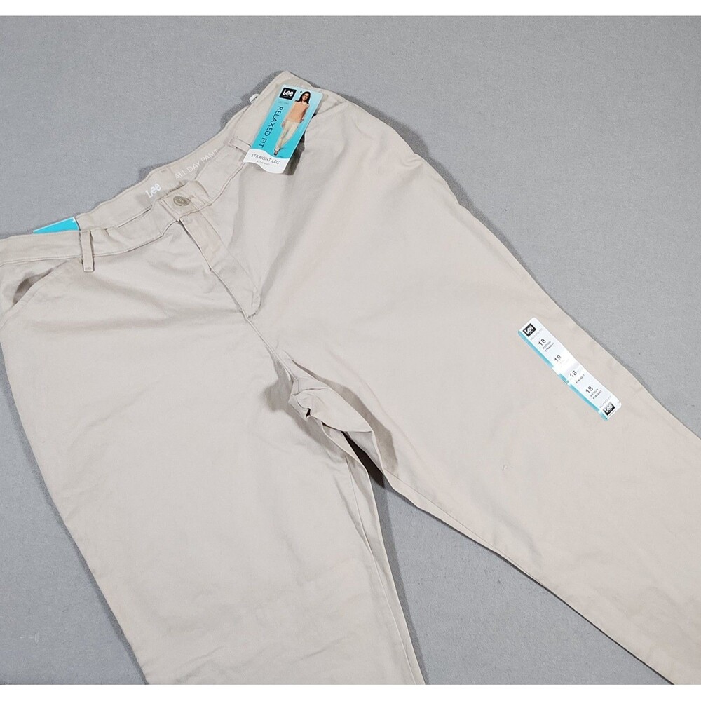 Lee Relaxed Fit Straight Leg at the Waist Women's Pants Beige/ K 18M